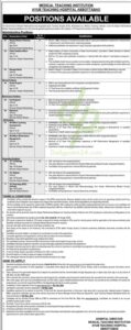 Official Job Advertisement of Ayub Teaching Hospital ATH Abbottabad Jobs 2024